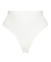 Cutie high cut thong - White, Blanc, coloris