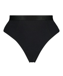 Cutie high cut thong - Black, Noir, coloris