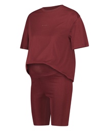 All Day Biker Maternity Set - Red, Rouge, coloris