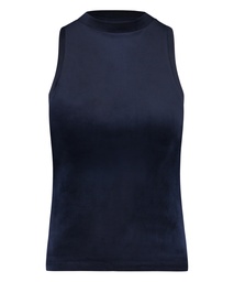 Velours Sleeveless Top - Blue, Bleu, coloris