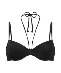 Haut de maillot de bain rembourré à armatures Luxe - Noir
