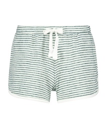 Brushed Stripe Short Pyjama Pants - Green, Vert, coloris