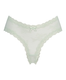 V-shape brasilian floral mesh - Smoke, Blanc, coloris