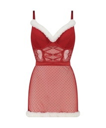 Sexy Santa Wired Slip Dress - Red, Rouge, coloris