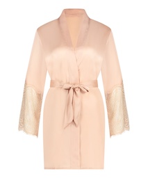 Satin Kimono - Pink, Rose, coloris