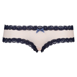V-shaped Brazilian knickers mesh - Pink, Rose, coloris