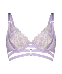 Tara Non-Padded Longline Underwired Bra - Purple, Violet, coloris