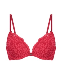 Soutien-gorge push-up à armatures rembourré Rose - Rouge, Rouge, coloris