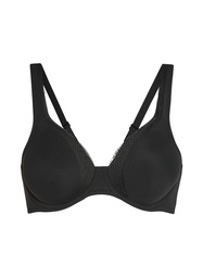 Soutien-gorge à armatures non-préformé en maille - Noir, Noir, coloris