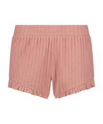 Brushed Rib Lace shorts - Pink, Rose, coloris