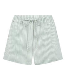 Short tissé Stripe - Vert, Vert, coloris