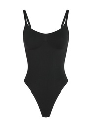 Body à jambe haute sans couture mise en forme - Noir