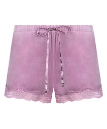Short velours dentelle - Violet, Violet, coloris