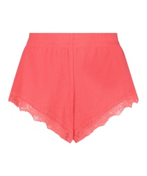 Shorts rib lace Mia - Pink, Rose, coloris