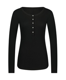 Haut de pyjama - Noir, Noir, coloris