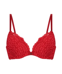 Soutien-gorge push-up à armatures rembourré Rose - Rouge, Rouge, coloris