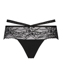 Boxer string Francesca - Noir, Noir, coloris