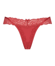 Willow Low RiseThong - Red, Rouge, coloris