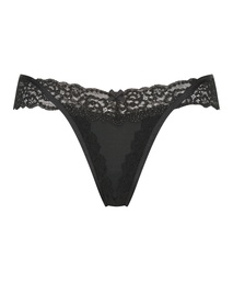 Willow Low RiseThong - Black, Noir, coloris