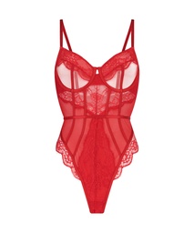 Brie Underwired Body - Red, Rouge, coloris