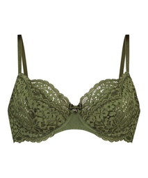 Rose Non-Padded Underwired Bra - Green, Vert, coloris