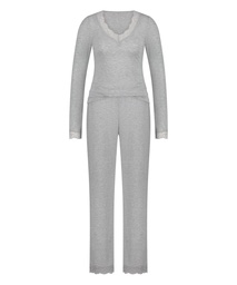 Pajama Set - Gray, Gris, coloris