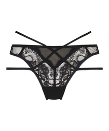 Slip brésilien Amala - Noir, Noir, coloris