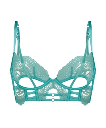 Monet Non-Padded Longline Underwired Bra - Green, Vert, coloris