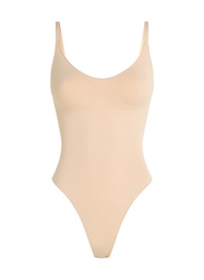 Body à jambe haute sans couture mise en forme - Beige, Beige, coloris