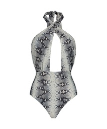 Snake Wrap swimsuit - Black, Noir, coloris