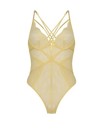 Isabelle Non-Padded Underwired Body - Yellow, Jaune, coloris