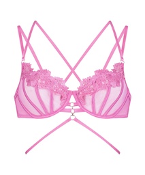 Eros Non-Padded Underwired Bra - Pink, Rose, coloris