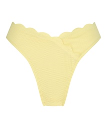 Slip de Bikini Échancrés Scallop - Jaune, Jaune, coloris