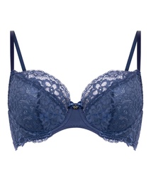 Soutien-gorge à armatures non-préformé Marine - Bleu, Bleu, coloris