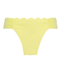 Slip de Bikini Rio Scallop - Jaune, Jaune, coloris