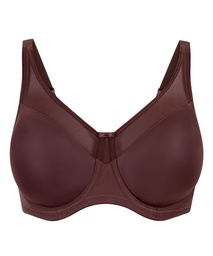 Soutien-gorge à armatures non-préformé minimiseur Nina - Marron, Marron, coloris