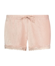 Velours rib shorts - Pink, Rose, coloris