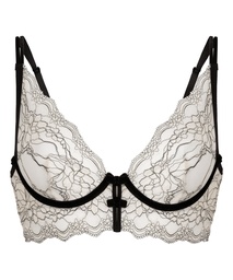Soutien-gorge à armatures non-rembourré longline Agnes - Blanc