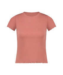 Short Sleeve Cotton Shirt - Pink, Rose, coloris