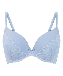 Soutien-gorge à armatures préformé push-up Cherry - Bleu