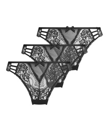 3-Pack Belle HL Bras - Black, Noir, coloris