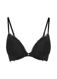 Soutien-gorge à armatures préformé push-up Marine - Noir