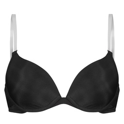 Soutien-gorge à armatures préformé push-up sans bretelles Transparent Back - Noir, Noir, coloris