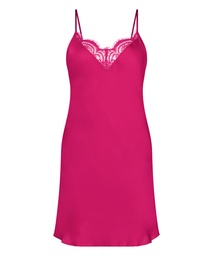 Satin Slip Dress - Pink, Rose, coloris