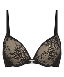 Soutien-gorge à armatures push-up préformé Lea - Noir