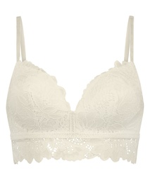 Soutien-gorge préformé sans armatures longline Shiloh - Blanc