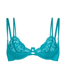 Soutien-gorge rembourré demi-bonnet à armatures préformé Ellie - Bleu, Bleu, coloris