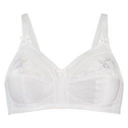 Soutien-gorge sans armatures non-préformé Sara - Blanc, Blanc, coloris