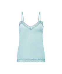 Camisole velours Dentelle - Vert, Vert, coloris