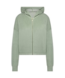 Veste à manches longues en velours - Vert, Vert, coloris